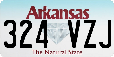 AR license plate 324VZJ