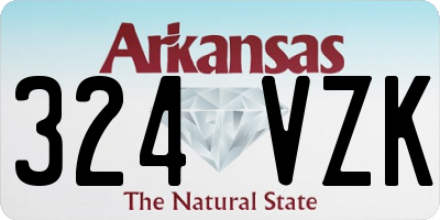 AR license plate 324VZK