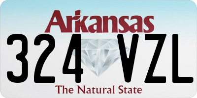 AR license plate 324VZL
