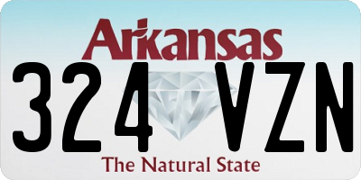 AR license plate 324VZN