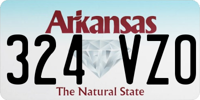 AR license plate 324VZO