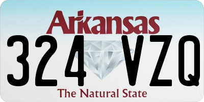 AR license plate 324VZQ