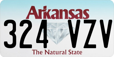 AR license plate 324VZV