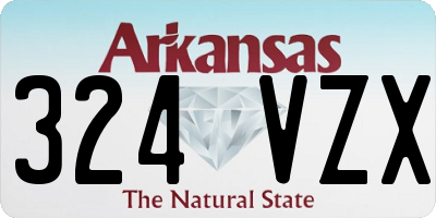 AR license plate 324VZX