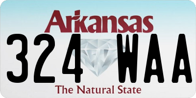 AR license plate 324WAA