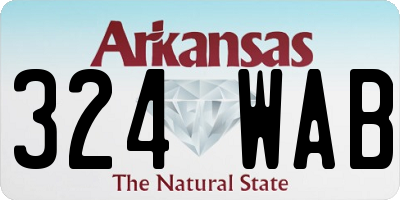 AR license plate 324WAB