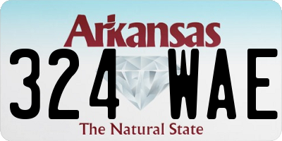 AR license plate 324WAE