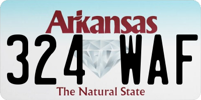 AR license plate 324WAF