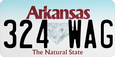 AR license plate 324WAG