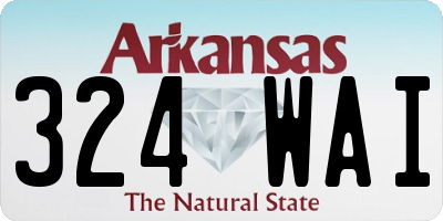 AR license plate 324WAI