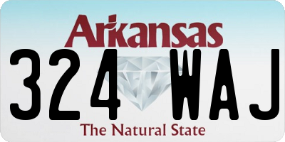 AR license plate 324WAJ