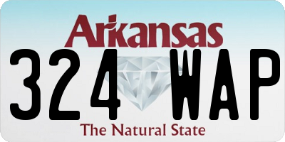 AR license plate 324WAP