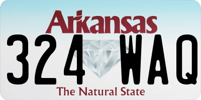 AR license plate 324WAQ