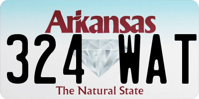 AR license plate 324WAT