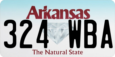 AR license plate 324WBA
