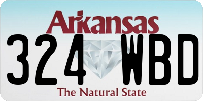 AR license plate 324WBD