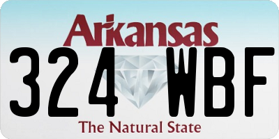 AR license plate 324WBF
