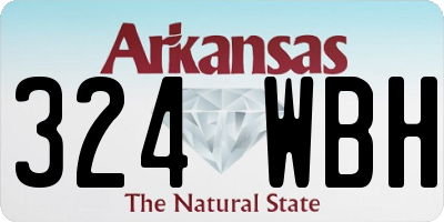 AR license plate 324WBH