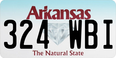 AR license plate 324WBI