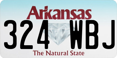 AR license plate 324WBJ