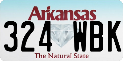 AR license plate 324WBK