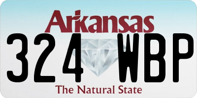 AR license plate 324WBP