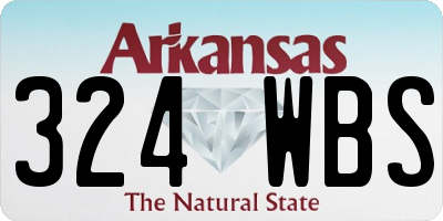 AR license plate 324WBS