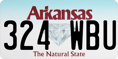 AR license plate 324WBU
