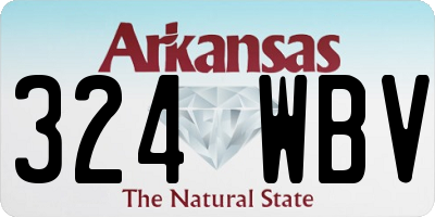 AR license plate 324WBV