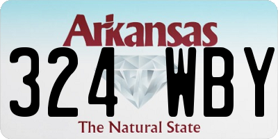 AR license plate 324WBY