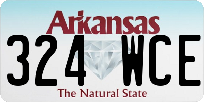 AR license plate 324WCE