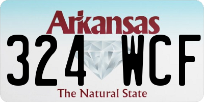 AR license plate 324WCF