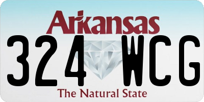AR license plate 324WCG