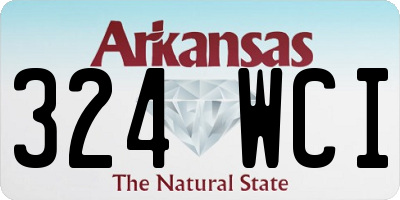 AR license plate 324WCI