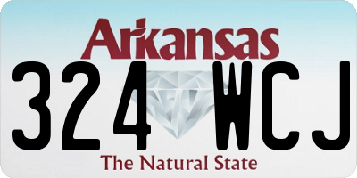 AR license plate 324WCJ