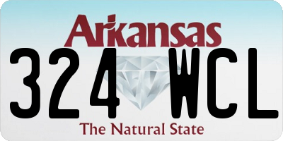 AR license plate 324WCL