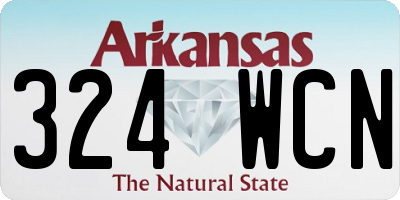 AR license plate 324WCN