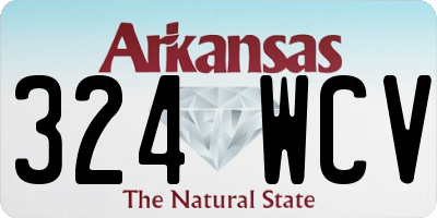 AR license plate 324WCV