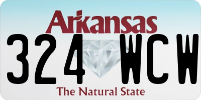 AR license plate 324WCW