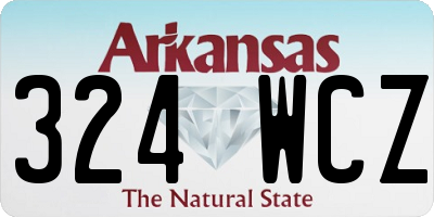 AR license plate 324WCZ