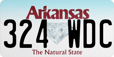 AR license plate 324WDC