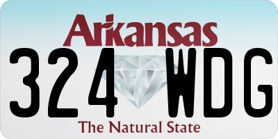 AR license plate 324WDG