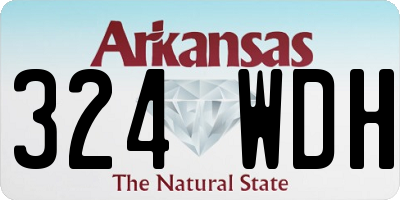 AR license plate 324WDH