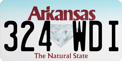 AR license plate 324WDI