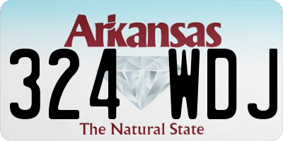 AR license plate 324WDJ