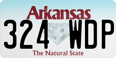 AR license plate 324WDP