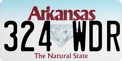AR license plate 324WDR