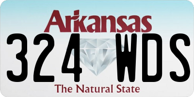 AR license plate 324WDS