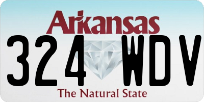 AR license plate 324WDV