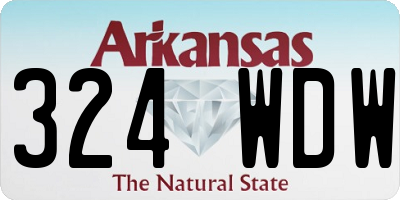 AR license plate 324WDW